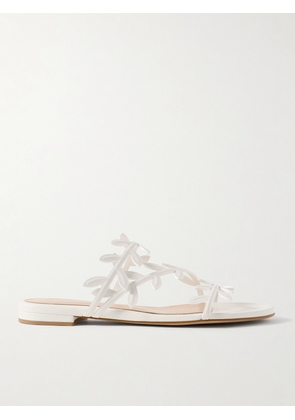 Gianvito Rossi - Flavia Leather Sandals - White - IT36,IT37,IT37.5,IT38,IT38.5,IT39,IT39.5,IT40,IT40.5,IT41,IT42