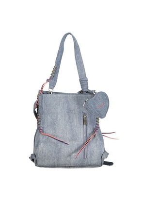 Desigual Azzurro Cotton Women Backpack