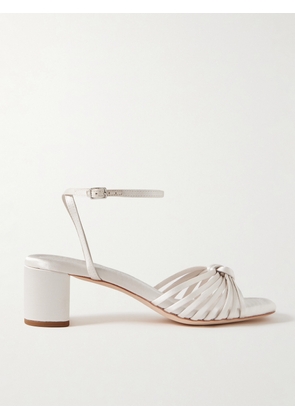 Loeffler Randall - Olivia Knotted Satin Sandals - Ivory - US5,US5.5,US6,US6.5,US7,US7.5,US8,US8.5,US9,US9.5,US10,US10.5,US11