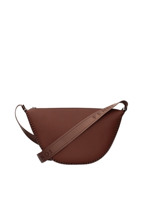 Fendi Brown Leather Crossbody Bag