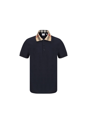 Burberry Blue Cotton Polo Shirt - M