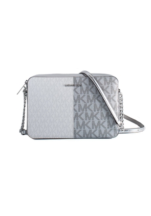 Michael Kors Gray Canvas Crossbody Bag