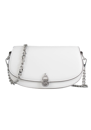 Michael Kors White Leather Shoulder Bag