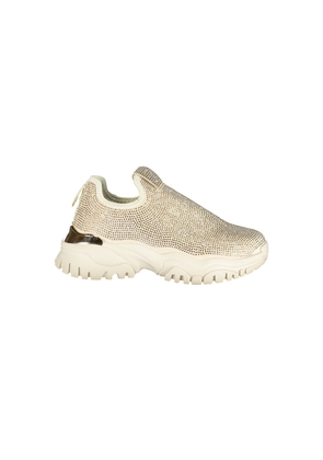 Laura Biagiotti Beige Polyester Chunky Sneakers - EU36/US6