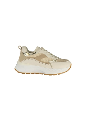 Laura Biagiotti Beige Polyester Athletic Sneakers - EU36/US6