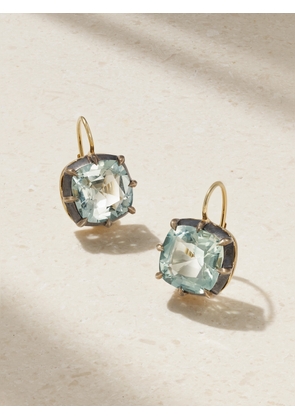 FRED LEIGHTON - Collection Silver-topped 18-karat Gold Quartz Earrings - One size