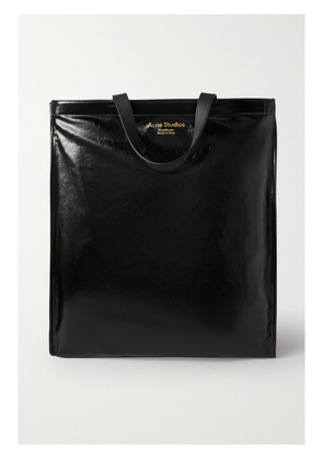 Acne Studios - Leather-trimmed Coated-twill Tote - Black - One size