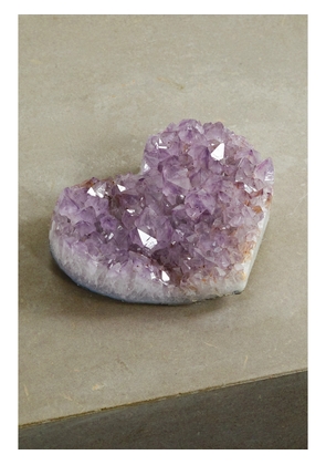 JIA JIA - Jumbo Amethyst Geode Heart - Purple - One size