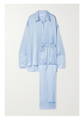 SLEEPER - Satin Pajama Set - Blue - One size