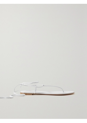 Gianvito Rossi - Gwyneth Leather Sandals - White - IT35,IT36,IT36.5,IT37,IT37.5,IT38,IT38.5,IT39,IT39.5,IT40,IT40.5,IT41,IT41.5,IT42