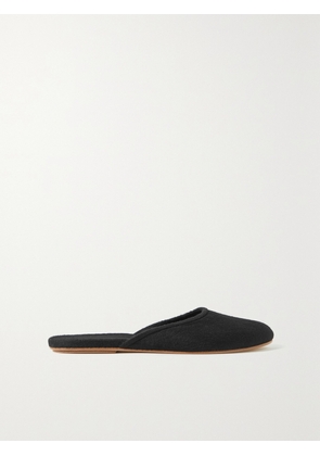 The Row - Sleeper Cashmere Slippers - Black - IT35,IT35.5,IT36,IT36.5,IT37,IT37.5,IT38,IT38.5,IT39,IT39.5,IT40,IT40.5,IT41,IT41.5,IT42