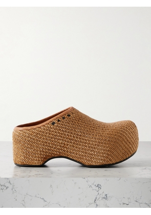 Marni - Sabot Raffia Platform Clogs - Neutrals - IT35,IT36,IT37,IT38,IT39,IT40,IT41