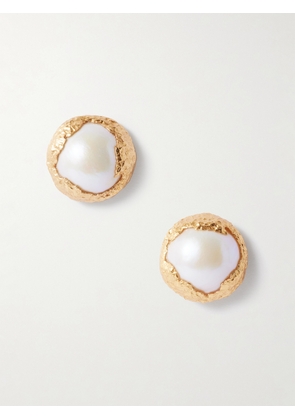 Pacharee - Mabe Dhin Gold-plated Pearl Earrings - One size