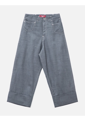 Junya Watanabe MAN X Levi's Wool Pinstriped Wide Cropped Pants