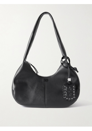 GANNI - Recycled Leather-blend Shoulder Bag - Black - One size