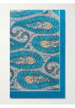 Etro - Turandot Silk-twill Scarf - Blue - One size