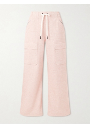 Moncler Grenoble - Cotton-jersey Straight-leg Sweatpants - Pink - xx small,x small,small,medium,large,x large