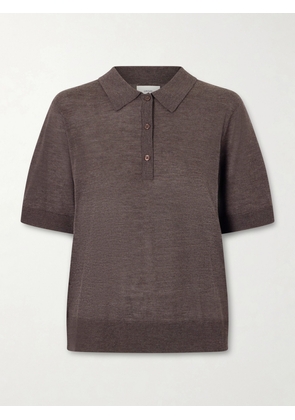 Loulou de Saison - Migo Cashmere Polo Shirt - Brown - x small,small,medium,large,x large