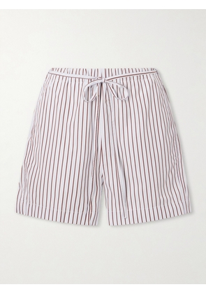 Loulou de Saison - Lory Striped Cotton-poplin Shorts - Multi - FR 34,FR 36,FR 38,FR 40,FR 42