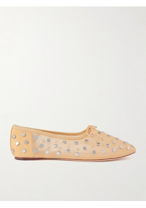 Loeffler Randall - Landon Embellished Mesh Ballet Flats - Neutrals - US5,US5.5,US6,US6.5,US7,US7.5,US8,US8.5,US9,US9.5,US10,US10.5,US11,US11.5,US12