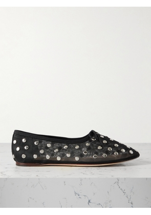 Loeffler Randall - Landon Studded Mesh Ballet Flats - Black - US5,US5.5,US6,US6.5,US7,US7.5,US8,US8.5,US9,US9.5,US10,US10.5,US11,US11.5,US12