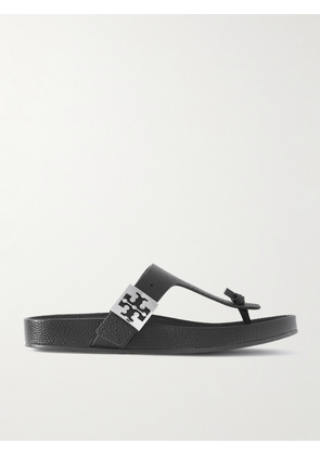 Tory Burch - Mellow Buckled Textured-leather Sandals - Brown - US5,US5.5,US6,US6.5,US7,US7.5,US8,US8.5,US9,US9.5,US10,US10.5,US11