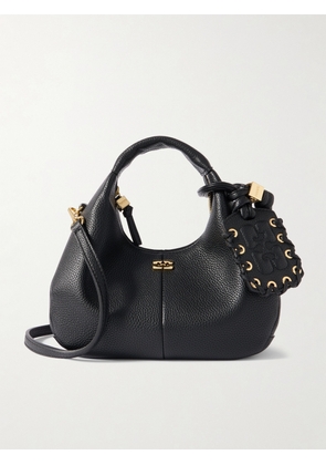 GANNI - Mini Embellished Shoulder Bag - Black - One size