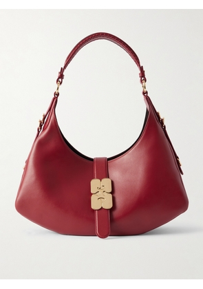 GANNI - Kat Small Leather Shoulder Bag - Red - One size
