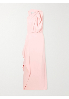 Maticevski - Priority Asymmetric Draped Crepe Gown - Pink - UK 6,UK 8,UK 10,UK 12,UK 14