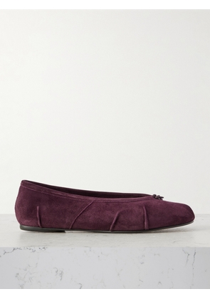 Maison Margiela - Tabi Split-toe Suede Ballet Flats - Burgundy - IT35,IT36,IT36.5,IT37,IT37.5,IT38,IT38.5,IT39,IT39.5,IT40,IT40.5,IT41