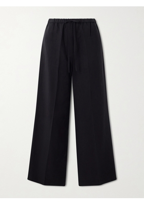 TOTEME - Linen Wide-leg Pants - Black - DK32,DK34,DK36,DK38,DK40,DK42,DK44