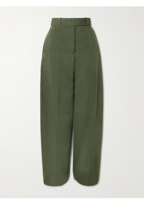 Joseph - Zen Wool-twill Straight-leg Pants - Green - FR 32,FR 34,FR 36,FR 38,FR 40,FR 42,FR 44