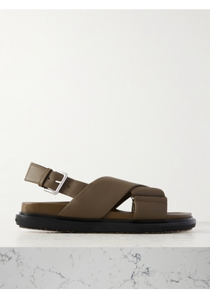 Marni - Leather Slingback Sandals - Green - IT36,IT37,IT37.5,IT38,IT38.5,IT39,IT39.5,IT40,IT40.5,IT41