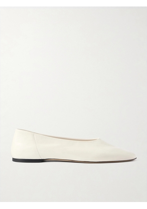 TOTEME - Slip Leather Ballet Flats - Off-white - IT36,IT37,IT38,IT39,IT40,IT41,IT42