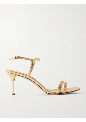 Manolo Blahnik - Ciagalo Metallic Leather Sandals - Gold - IT36,IT36.5,IT37,IT37.5,IT38,IT38.5,IT39,IT39.5,IT40,IT40.5,IT41,IT41.5,IT42