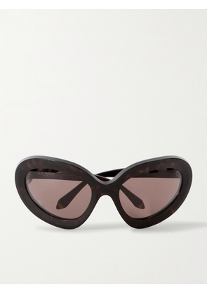 Alaïa - Round-frame Tortoiseshell Acetate Sunglasses - One size