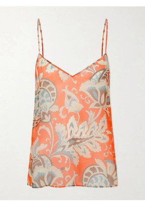 Etro - Printed Silk Top - Orange - IT36,IT38,IT40,IT42,IT44,IT46,IT48,IT50