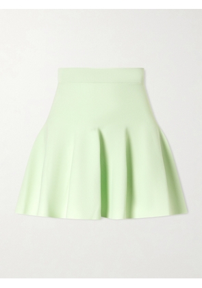 Stella McCartney - Stretch-knit Mini Skirt - Green - xx small,x small,small,medium,large