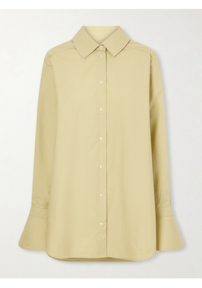 OSSOU - Haze Cotton-poplin Shirt - Green - x small,small,medium,large