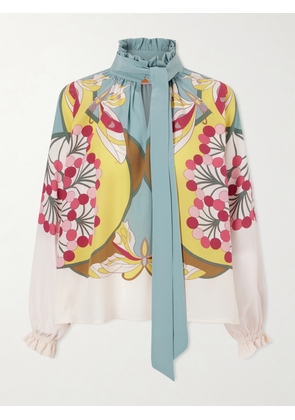 La DoubleJ - Cerere Printed Silk-crepe Blouse - Multi - xx small,x small,small,medium,large,x large,xx large