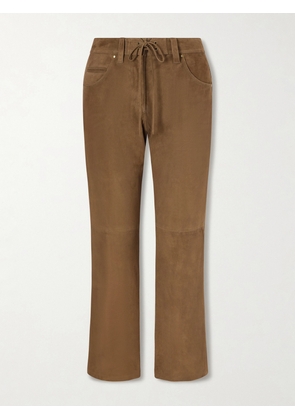 Isabel Marant - Camilany Suede Slim-fit Pants - Green - FR 34,FR 36,FR 38,FR 40