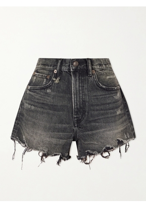 R13 - Distressed Denim Shorts - Black - 24,25,26,27,28,29,30,31