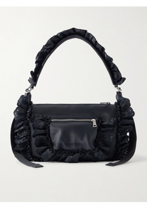 Simone Rocha - Pillowcase Broderie Anglaise-trimmed Shell Shoulder Bag - Black - One size