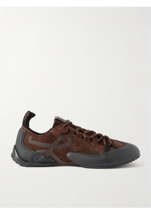 LOEWE - Grip Tpu And Leather-trimmed Suede Sneakers - Brown - FR35,FR36,FR37,FR38,FR39,FR40,FR41