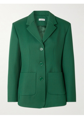 LOEWE - Wool-blend Twill Blazer - Green - FR 34,FR 36,FR 38,FR 40,FR 42,FR 44
