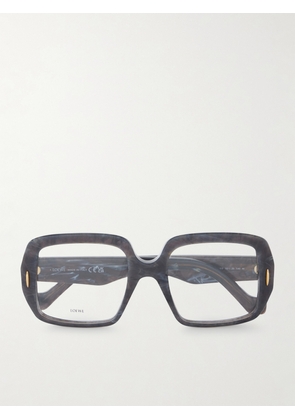 Loewe - Anagram Square-frame Acetate Optical Glasses - Black - One size