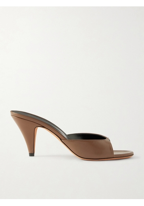 JUDE - Haze Leather Mules - Brown - IT36,IT36.5,IT37,IT37.5,IT38,IT38.5,IT39,IT39.5,IT40,IT40.5,IT41,IT41.5,IT42
