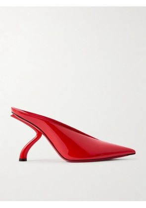 Ferragamo - Itaca Patent-leather Mules - Red - US5,US5.5,US6,US6.5,US7,US7.5,US8,US8.5,US9,US9.5,US10