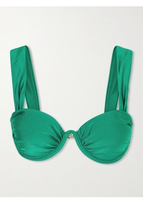 SIMKHAI - Anniston Bikini Top - Green - x small,small,medium,large