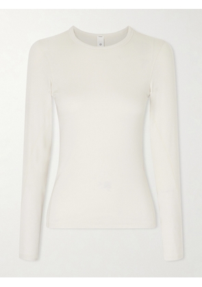 lululemon - Hold Tight Ribbed Stretch Lenzing™ Modal-jersey T-shirt - Ivory - US0,US2,US4,US6,US8,US10,US12,US14,US16